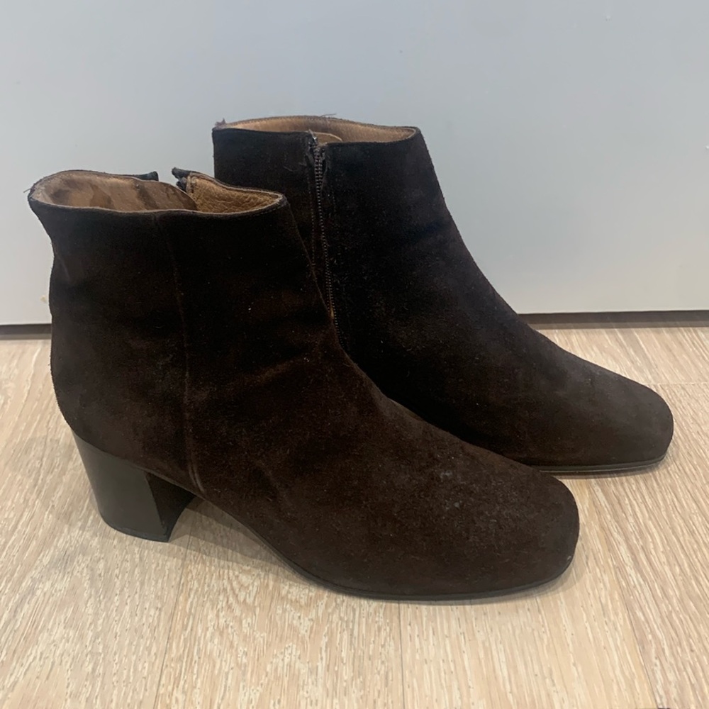 J. Crew Brown Suede Ankle Boot